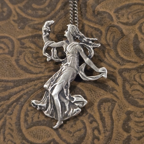 Jewelry - Sterling Silver Lightkeeper Lady Pendant Necklace